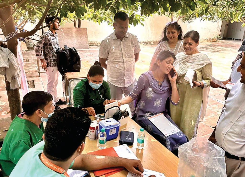 पुलिस आयुक्त कार्यालय में चिकित्सा चेकअप शिविर का किया आयोजन