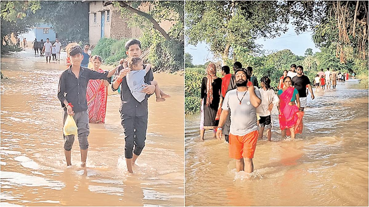 पटना के दियारा में बाढ़ से जनजीवन ठप, स्कूल बंद