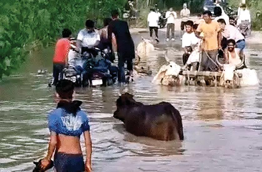 बारिश से तबाही: बिहार के 7 जिलों में बाढ़, 10 लाख लोग बुरी तरह प्रभावित
