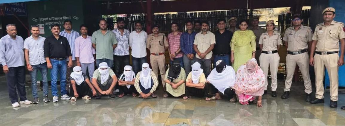 मानव तस्करी गिरोह का भंडाफोड़, 6 बच्चों को किया बरामद