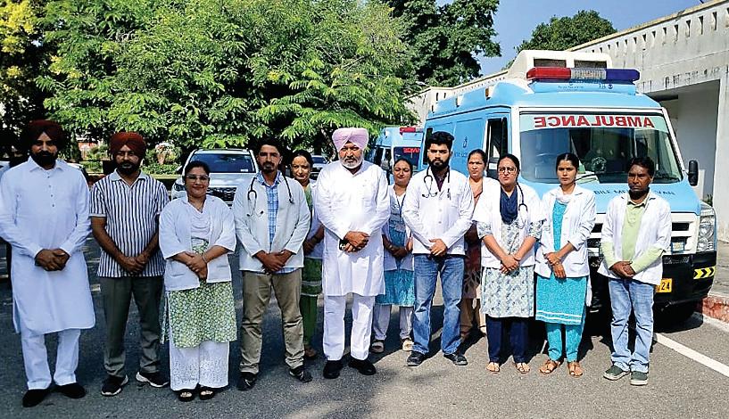 हलका दिड़बा के बाढ़ प्रभावित क्षेत्रों के लिए भेजी तीन एंबुलेंस
