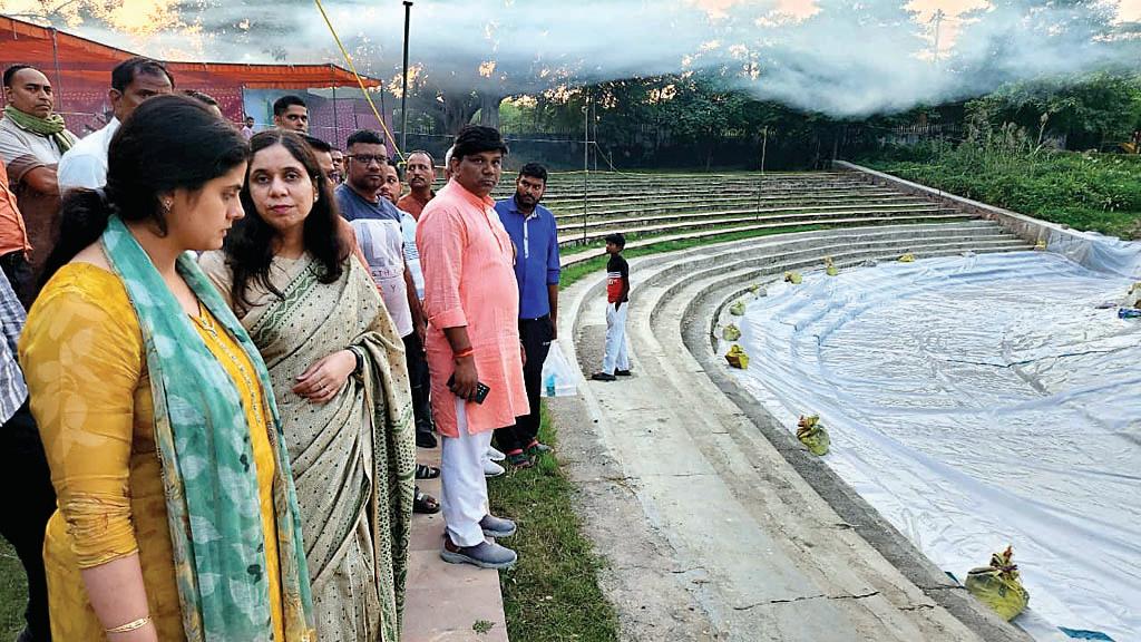 विधायक गजेन्द्र यादव ने मेहरौली विधानसभा में छठ पूजा की तैयारियों का किया अवलोकन