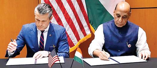 भारत-अमेरिका ने किए 10 साल के रणनीतिक सहयोग ढांचे पर दस्तखत