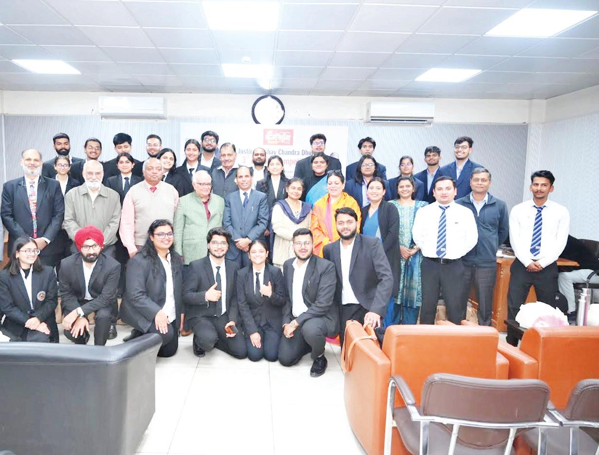 चाणक्य लॉ कॉलेज ने जस्टिस के सी धूलिया ट्रॉफी बरकरार रखी