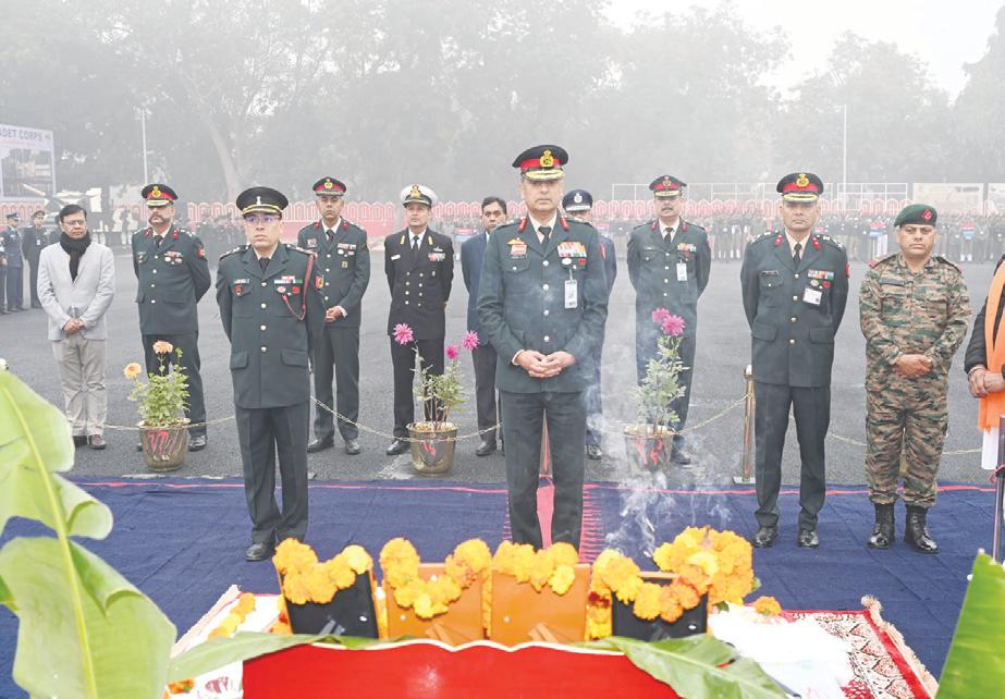 एनसीसी गणतंत्र दिवस शिविर 2026 की शुरूआत सर्वधर्म पूजा के साथ