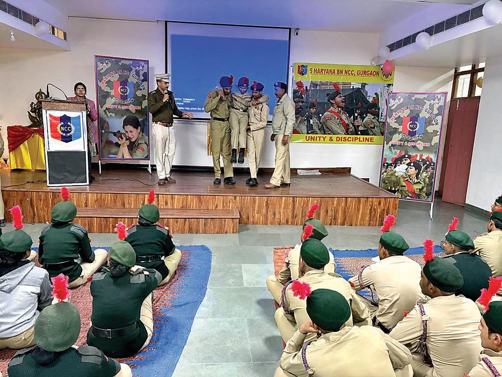 आपदा प्रबंधन को लेकर एनसीसी ने लगाया कैंप