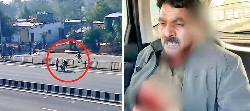 प्रेम प्रसंग के मामले में भड़की भीड़, चार पलिसकर्मी घायल