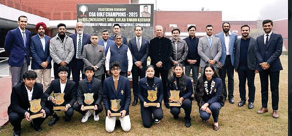 सीजीए चैंपियंस 2025 का भव्य सम्मान समारोह राज भवन में आयोजित