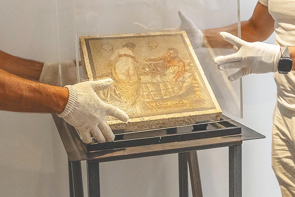 Pompeii welcomes home erotic mosaic looted by Nazi officer