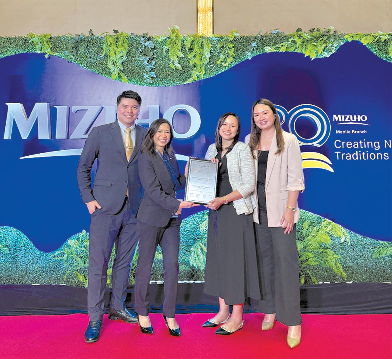 Metro Pacific Tollways Corp. and Mizuho Bank win prestigious Trade Finance Award for its cross-border deal