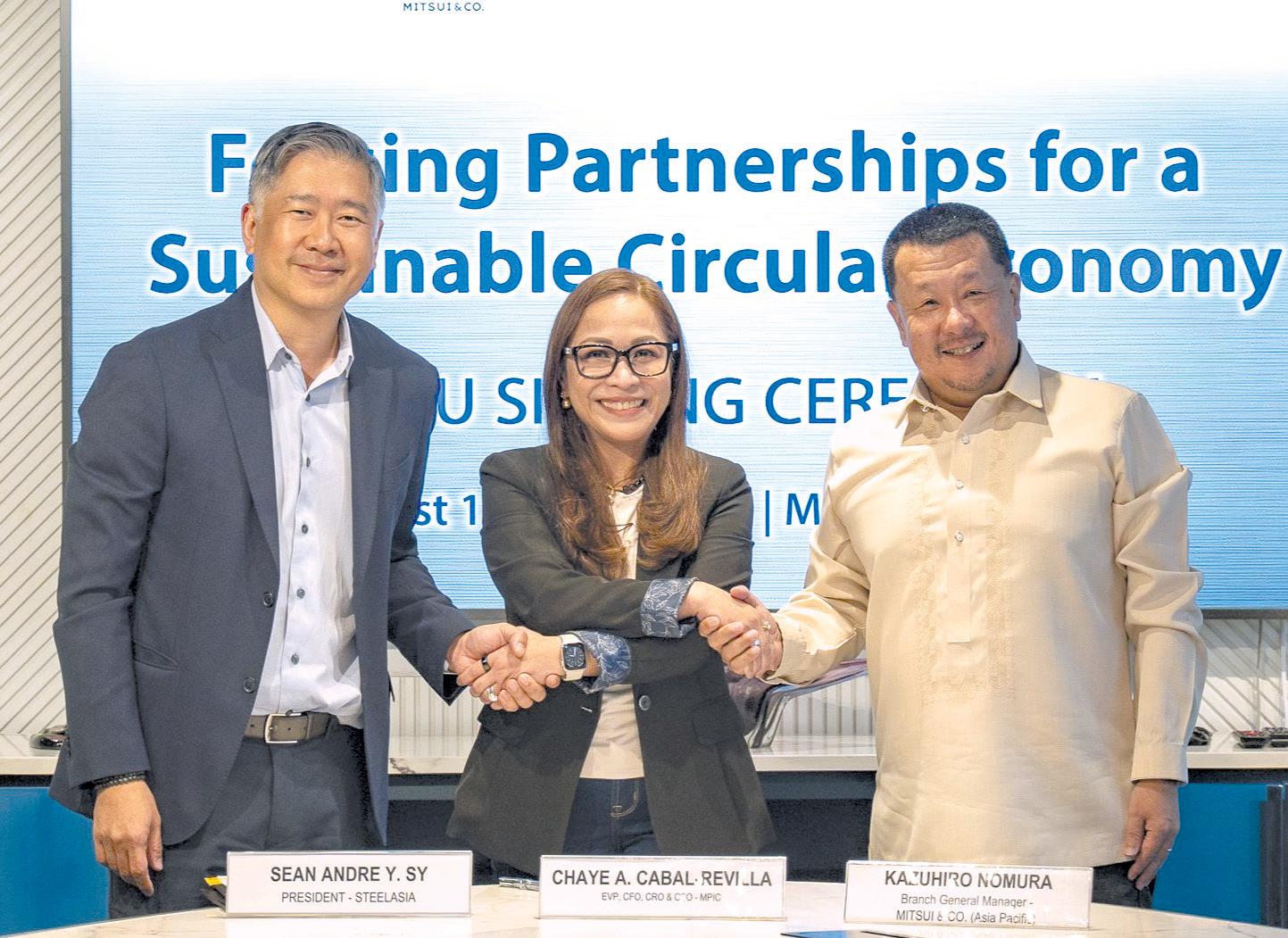 MPIC, Mitsui, SteelAsia join forces to create sustainable steel recycling system in the Philippines