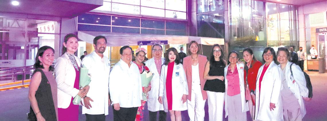MakatiMed glows in pink in solidarity with breast cancer awareness