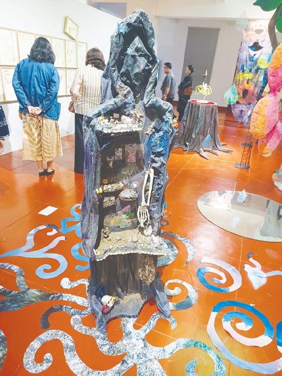 Art award winners showcase innovation in exhibit as they call out grant delays