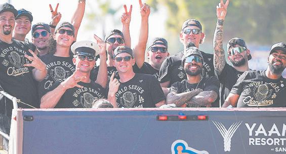 Ohtani teases 'three-peat' as Dodgers parade draws Los Angeles crowds