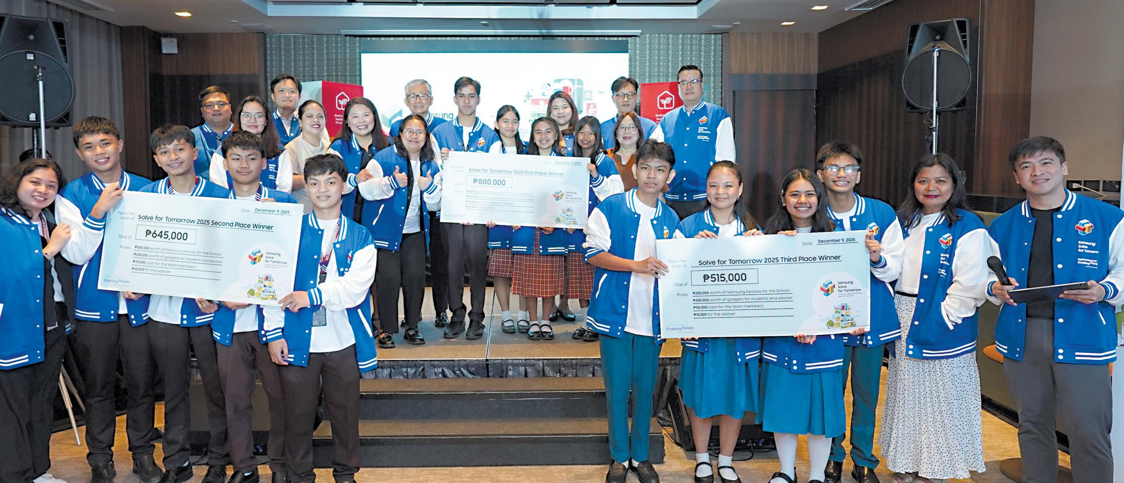 Samsung reveals grand winners for 3rd Solve for Tomorrow competition in PHL