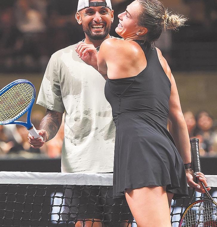 Kyrgios beats Sabalenka in ‘Battle of the Sexes’