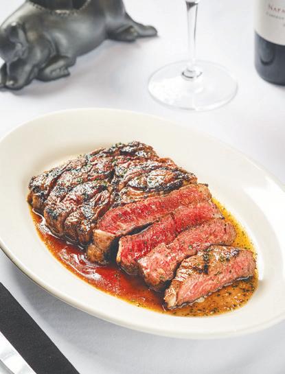Glam dining at Morton's