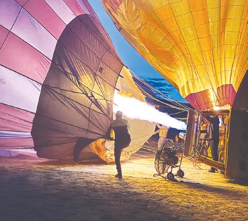 Floating above Cappadocia