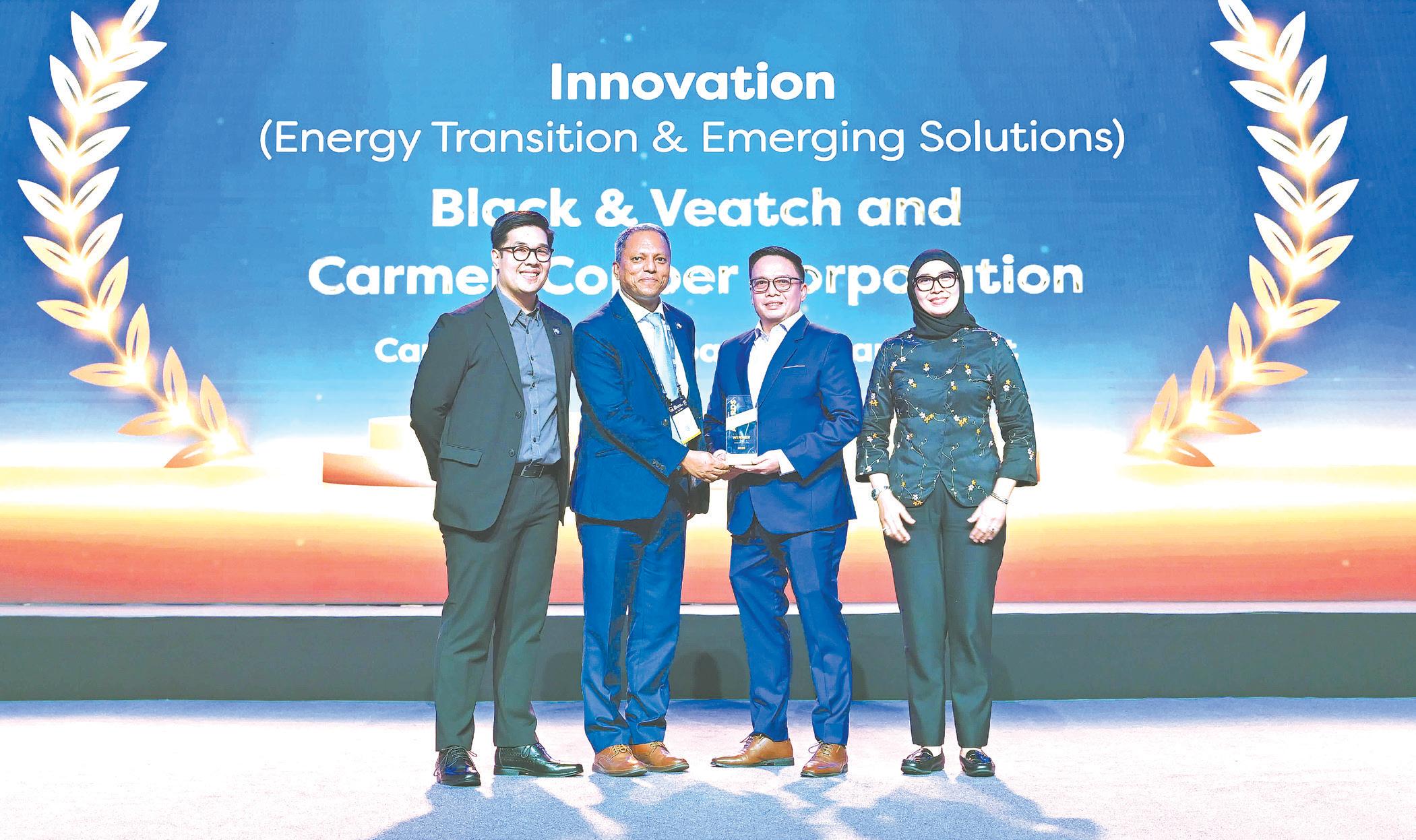 Black & Veatch and Carmen Copper win Enlit Asia Innovation Award for first-of-a-kind floating solar project