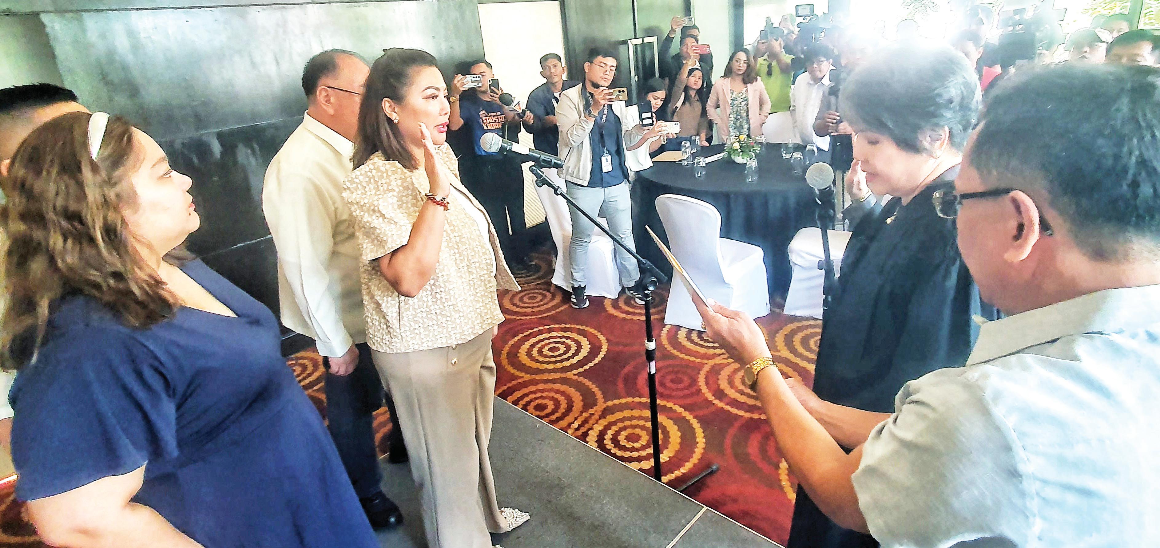 Pam Baricuatro takes oath, promises accessible and practical governance