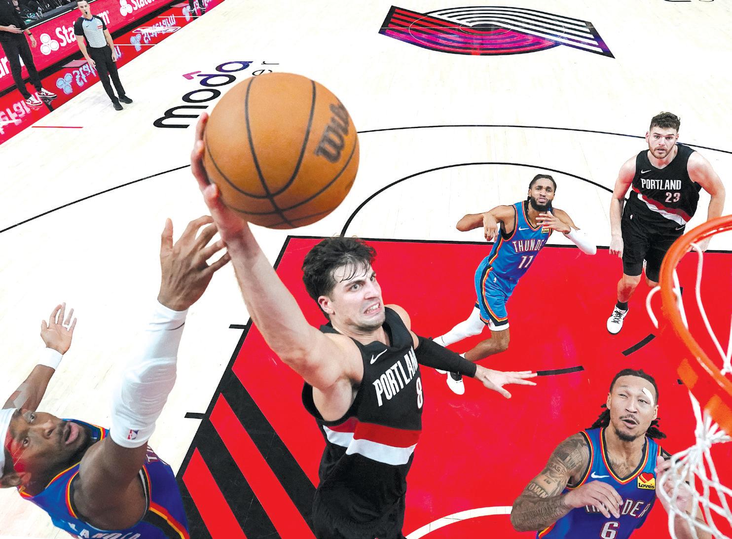 Blazers hand Thunder first loss