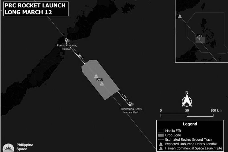PhilSA confirms China rocket launch, warns of debris near Tubbataha anew