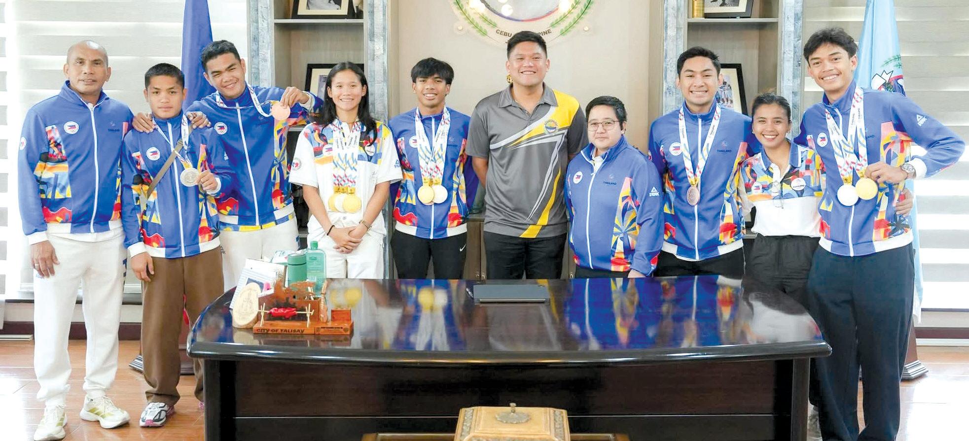 Talisay to give cash reward to SEA Games medalists