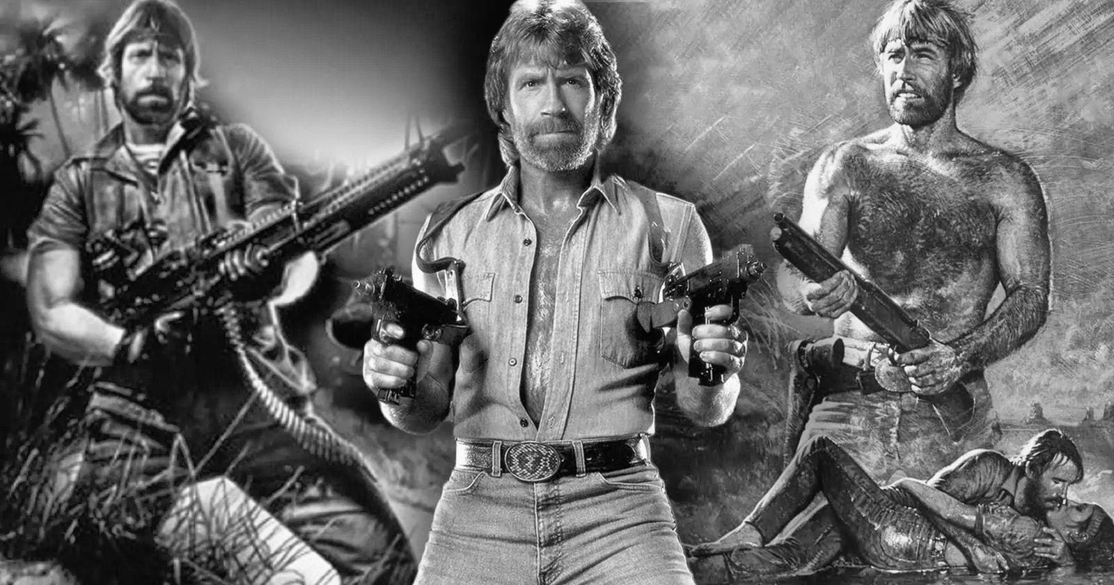 Chuck Norris, the roundhouse-kicking action star