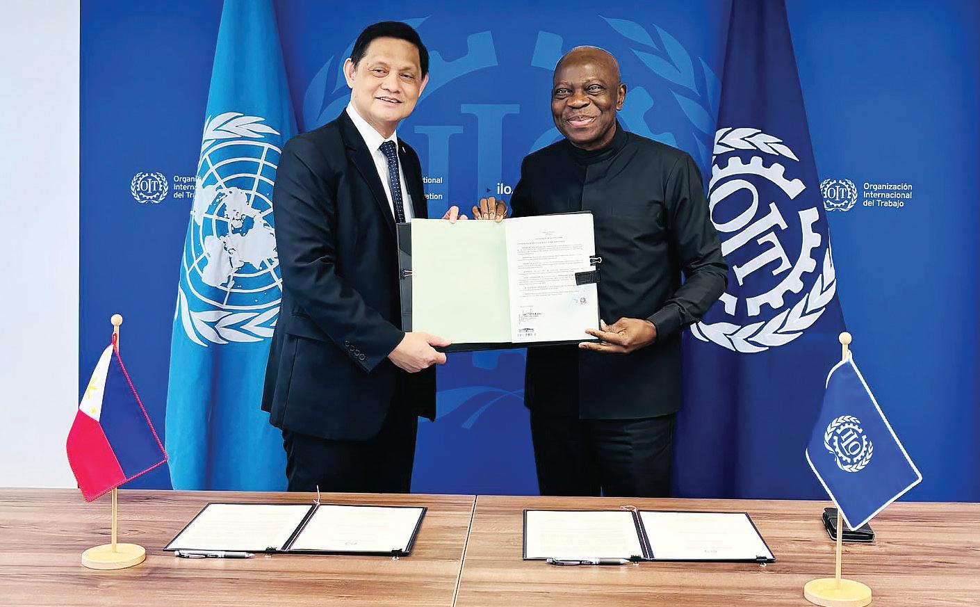 The Philippines deposits instrument of ratification for ILO inspection convention