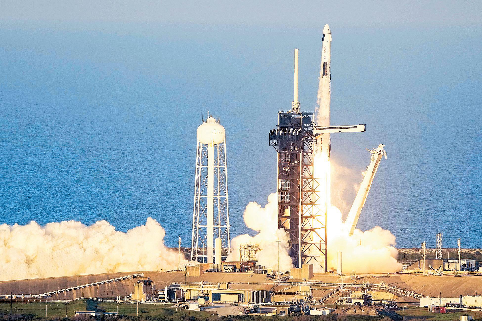 SpaceX Launches Crew-Swap Mission to ISS
