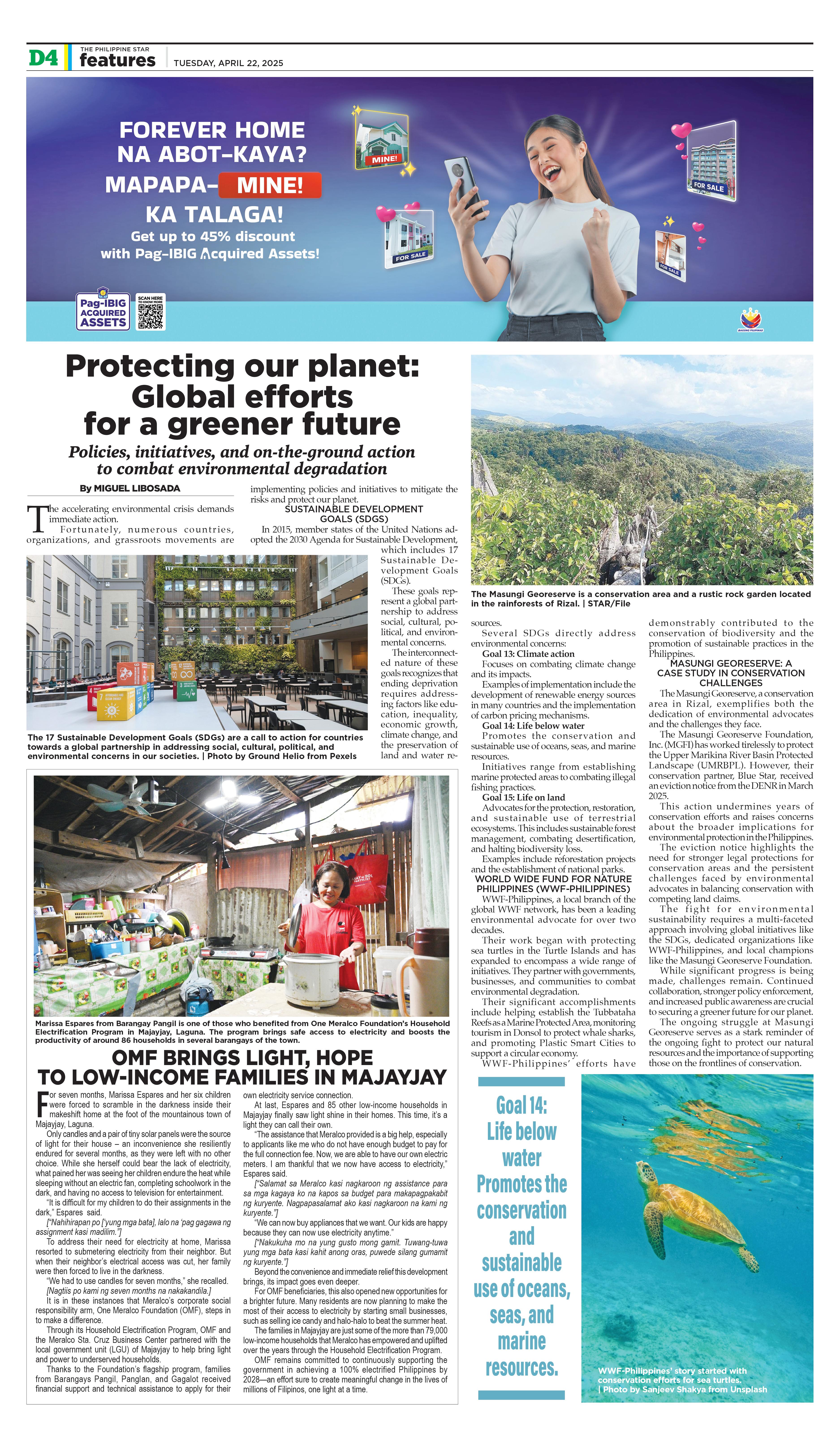 OMF Brings Light, Hope To Low-Income Families In Majayjay