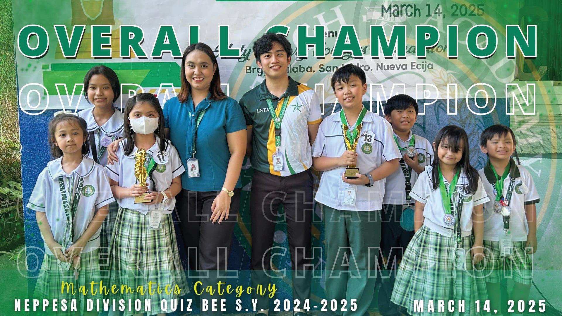 LSTA STUDENTS DOMINATE NEPPESA DIVISION MATH QUIZ BEE