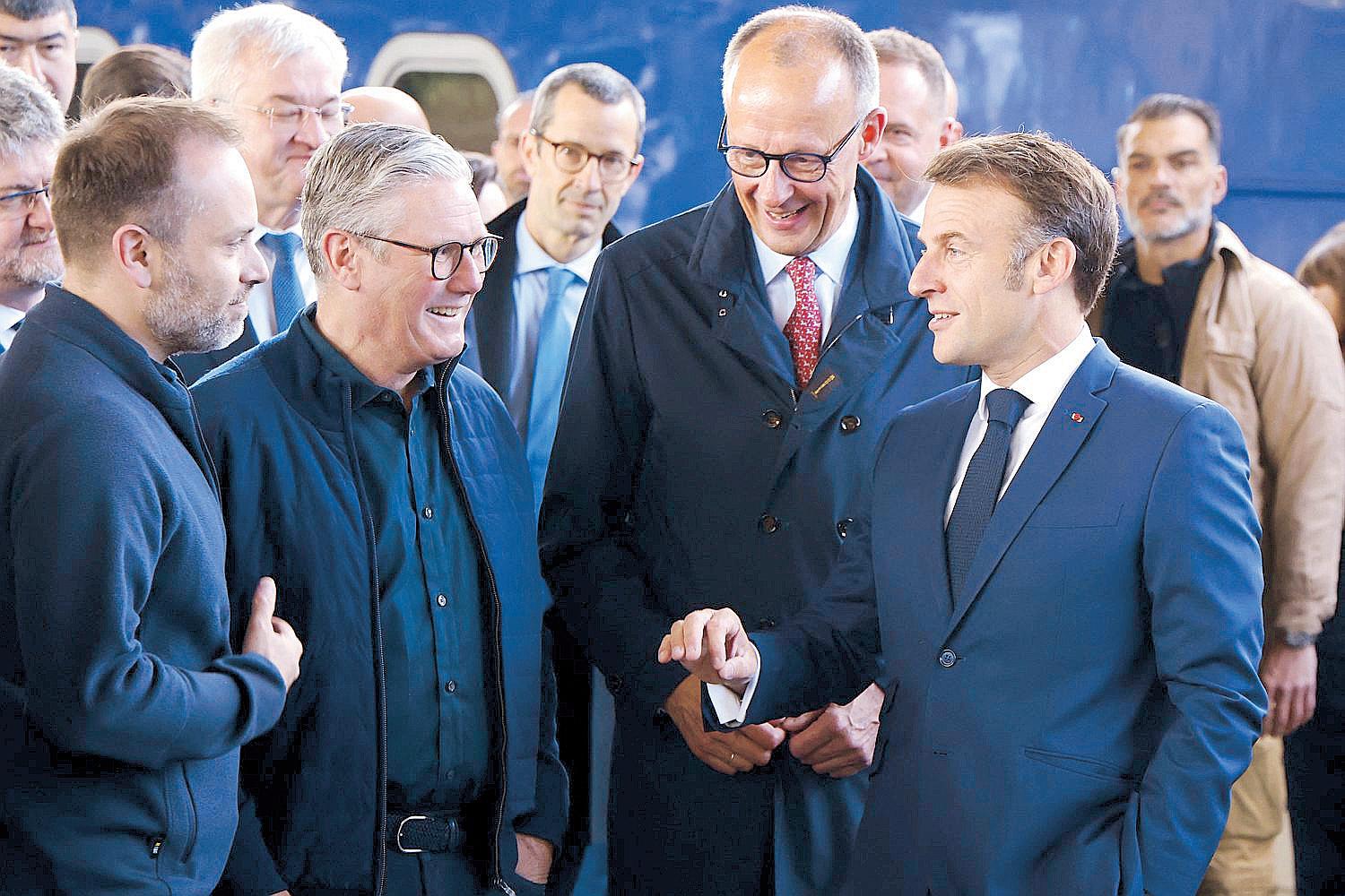 European Leaders Arrive in Kyiv for First Joint Visit