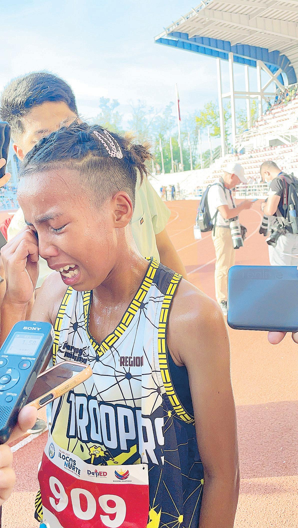 Tajarros sheds tears from mixed feelings