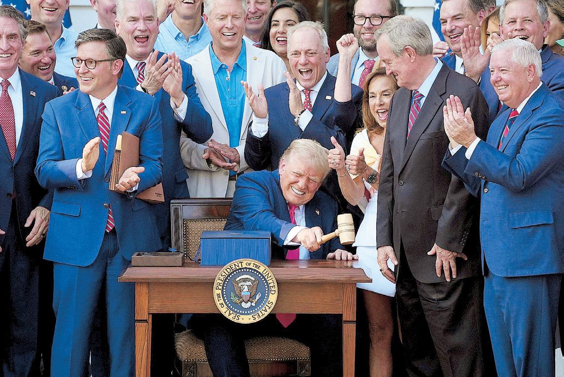 Trump Signs Tax, Spending Cuts Bill at White House