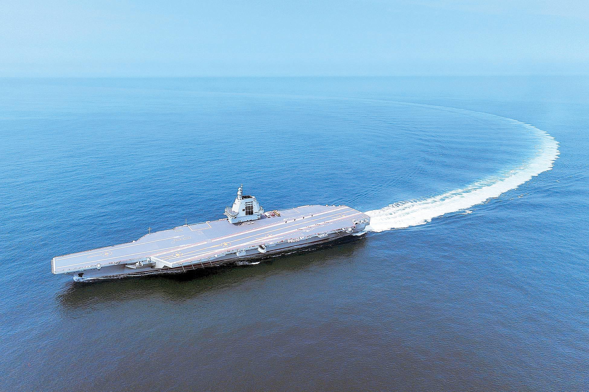 China's Newest Aircraft Carrier Sails Through Taiwan Strait
