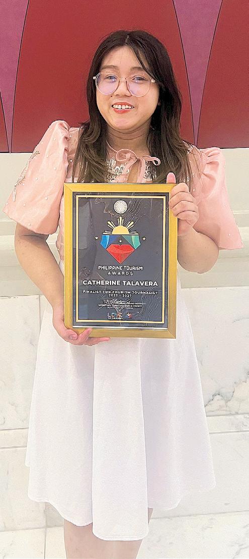 Philippine STAR reporter recognized in Tourism Awards
