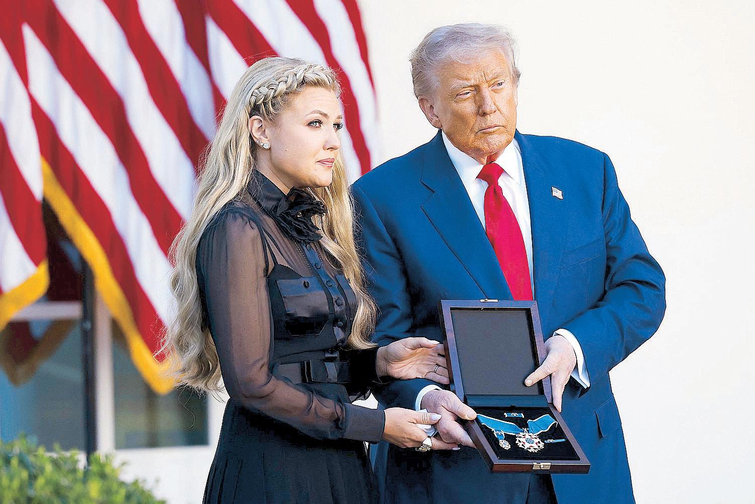 Trump honors Charlie Kirk with Presidential Medal of Freedom