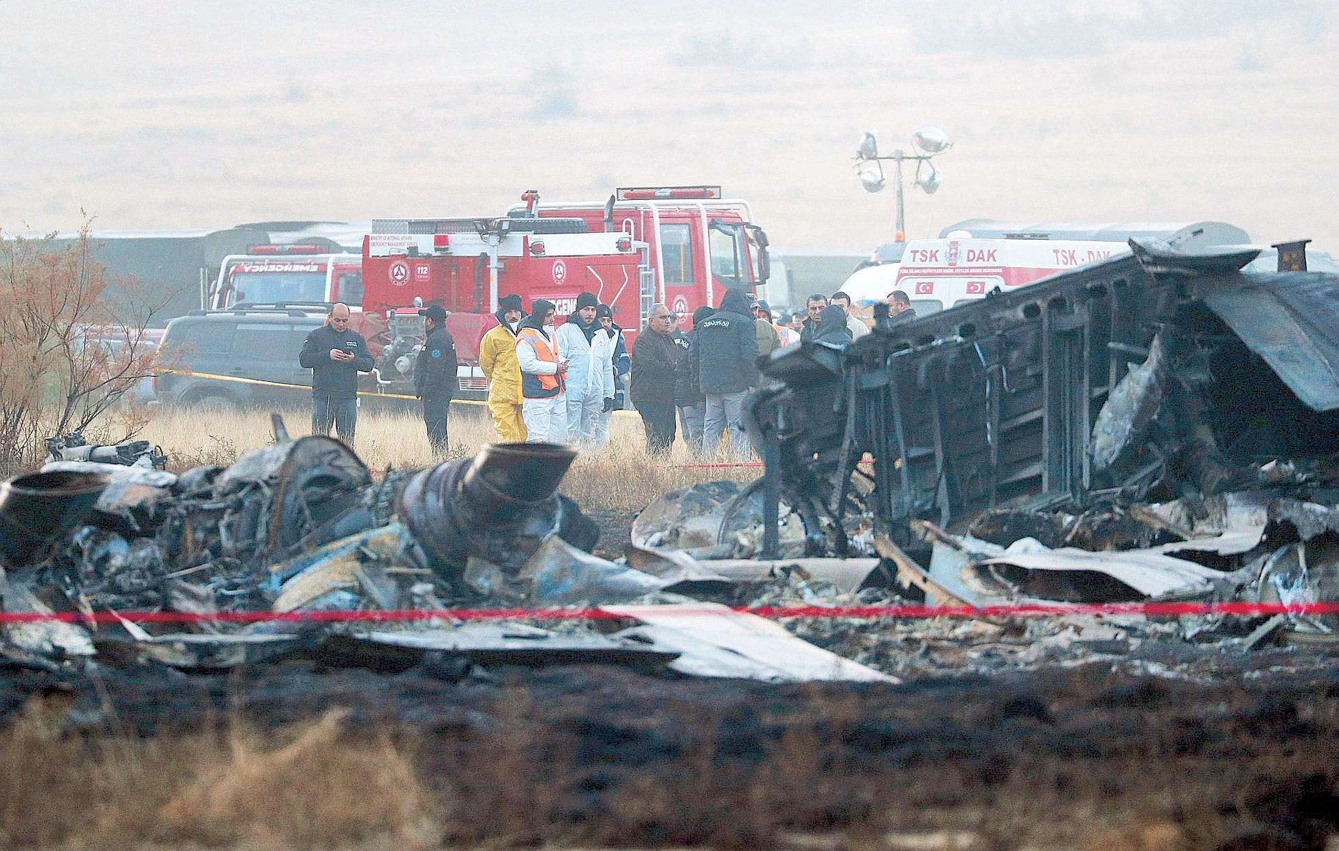 Turkey says 20 troops killed in Georgia plane crash