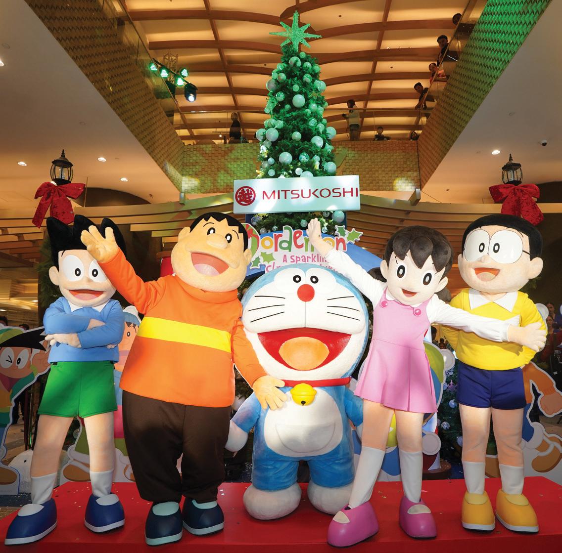 Doraemon lights up MITSUKOSHI BGC this Christmas