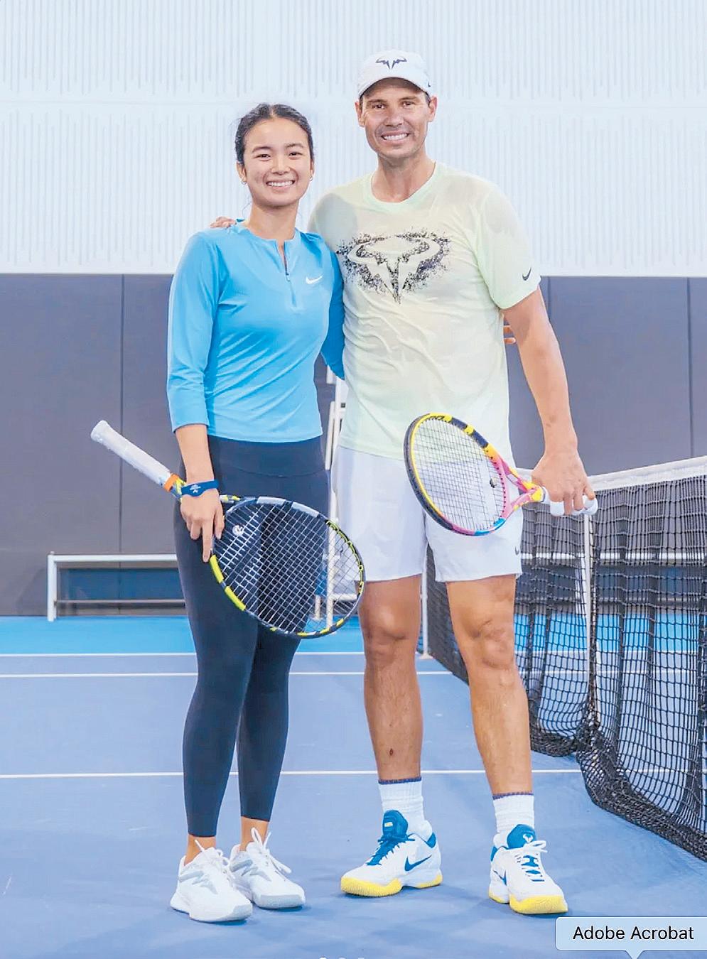 Eala trades shots with Nadal