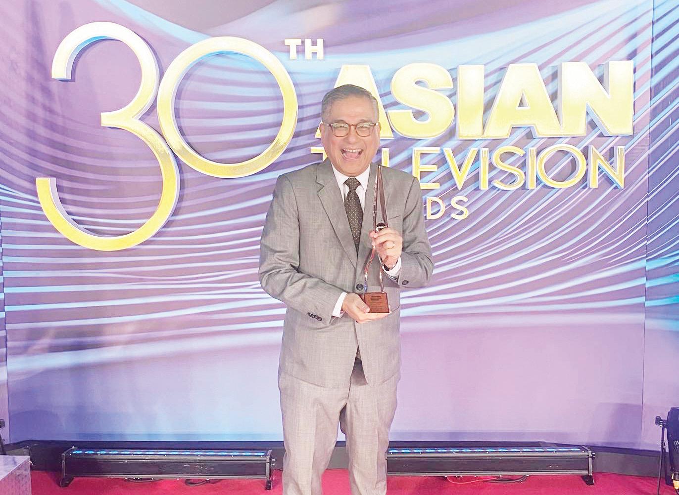 Rico Hizon bags third trophy from the Asian Television Awards in Jakarta