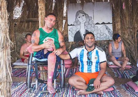 Disabled duo's historic dive to the 'Cemetery'