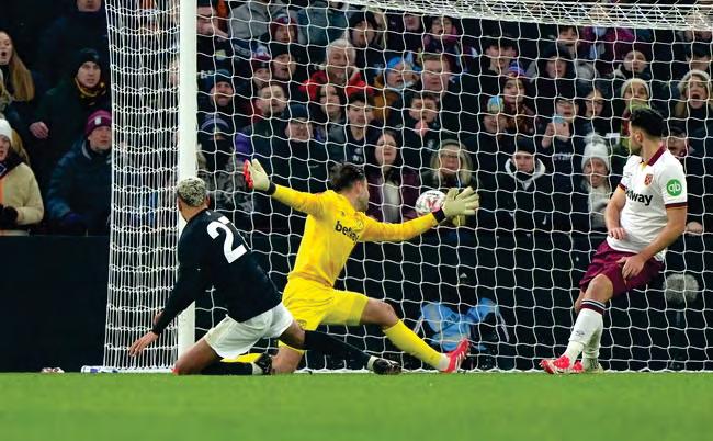 Villa spoil Potter's debut as Hammers lead snuffed out