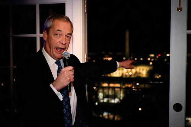 Farage hailed as future PM at Trump celebration party