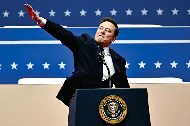 Musk accused of giving a 'Nazi salute' at inauguration