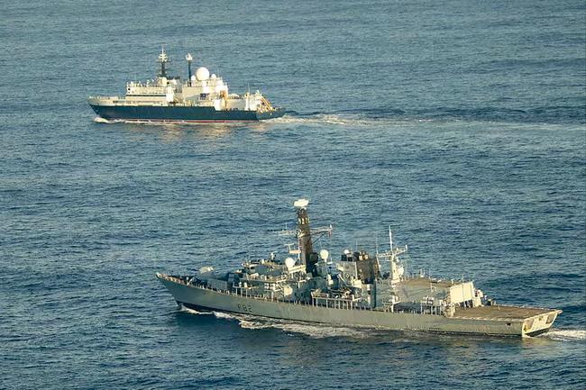 Royal Navy tracks Russian spy ship in English Channel