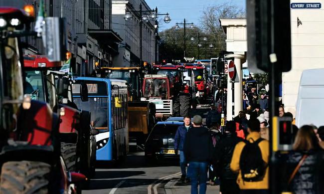 Farmers stage fresh tractor tax protests across the UK