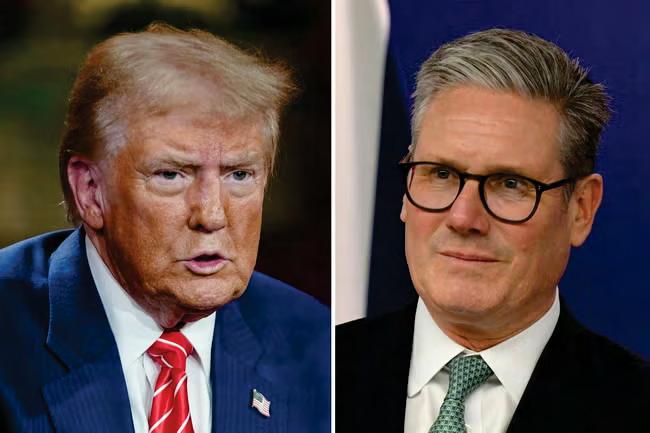 Trump and Starmer avoided touchy topics in warm’ call