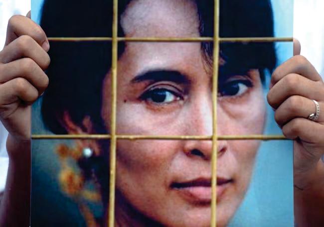 Son calls on Myanmar junta to free last flame of hope’